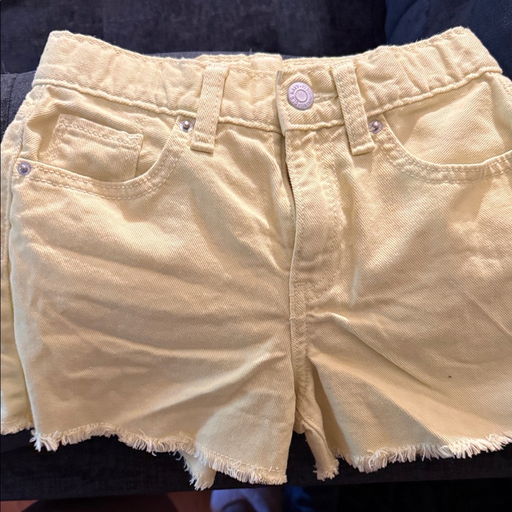 Yellow Girls Shorts